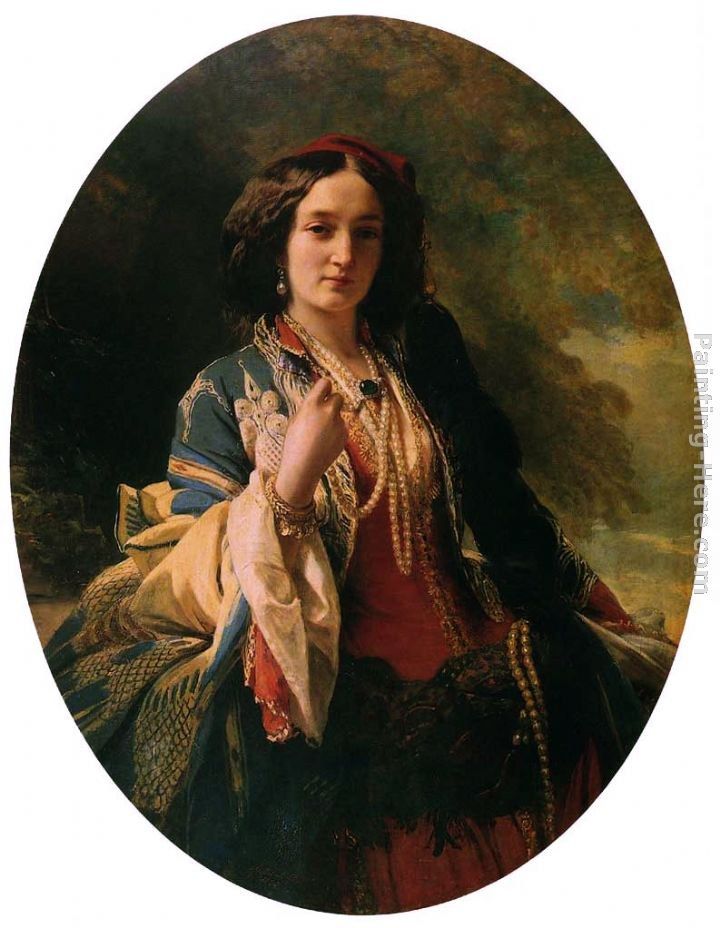 Franz Xavier Winterhalter Katarzyna Branicka, Countess Potocka